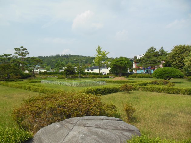 扶余旧衙里百済遺跡の風景